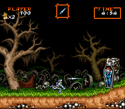 Chou Makaimura (Japan) In game screenshot